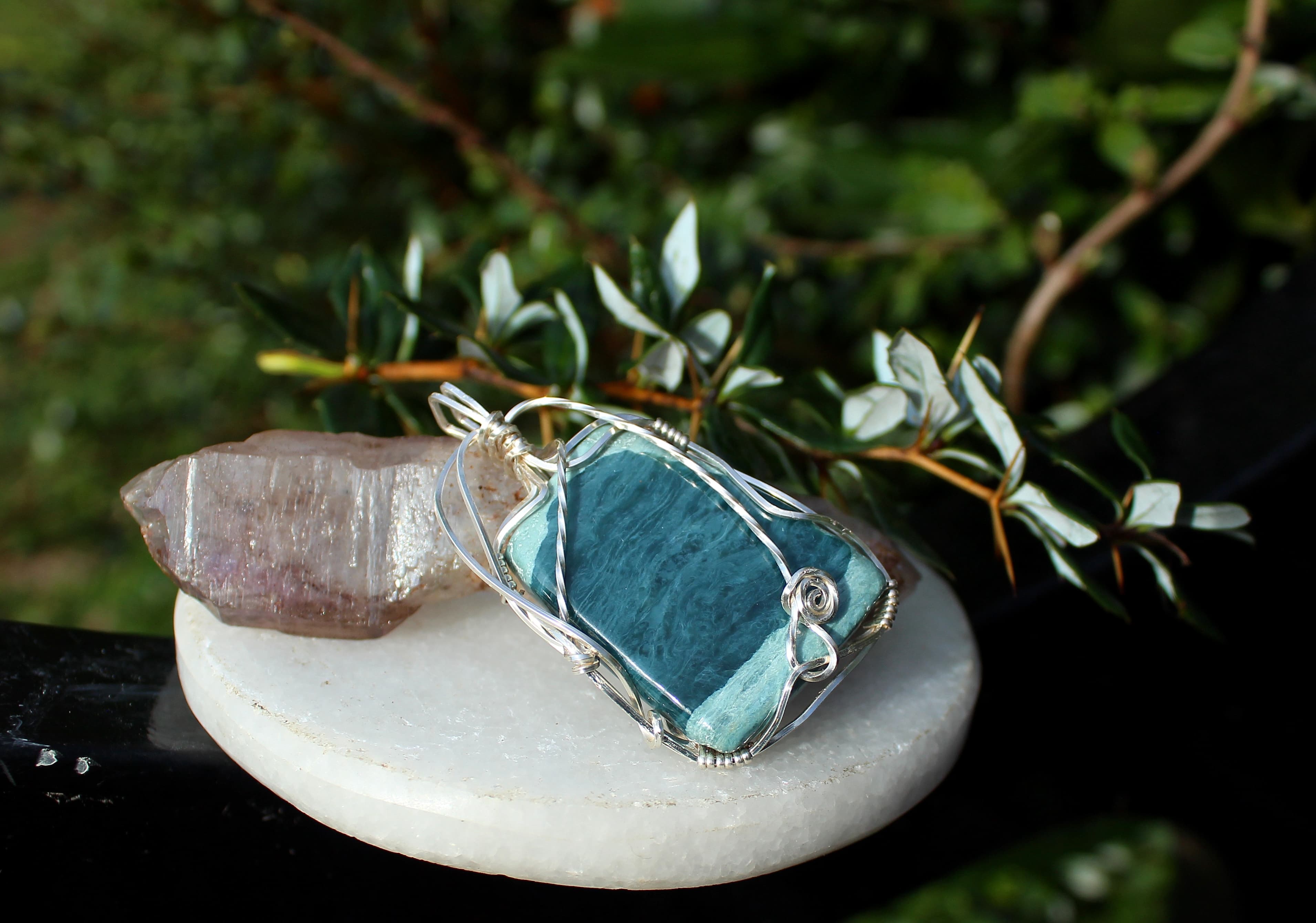 ダイアナイト(シベリアンブルージェイド)AAA級 穏やかさ、リラクゼーション、ダイアナ妃の石 - 1